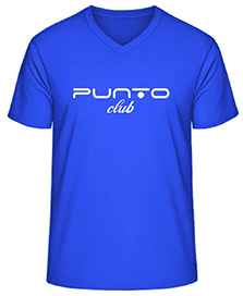 Punto Club için özel üretim v yaka tişört